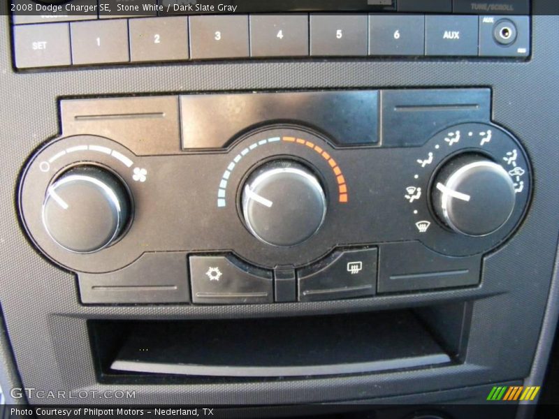 Stone White / Dark Slate Gray 2008 Dodge Charger SE