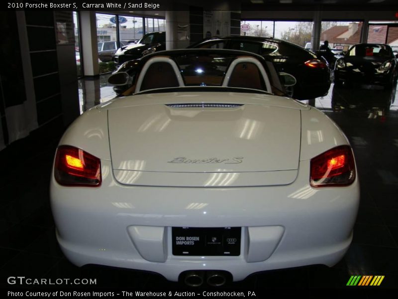 Carrara White / Sand Beige 2010 Porsche Boxster S