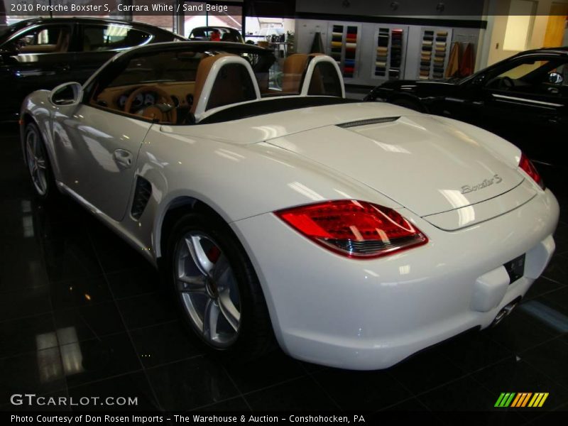 Carrara White / Sand Beige 2010 Porsche Boxster S
