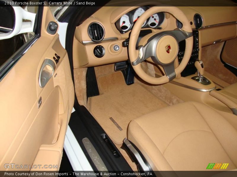 Carrara White / Sand Beige 2010 Porsche Boxster S