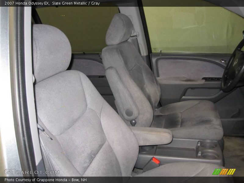 Slate Green Metallic / Gray 2007 Honda Odyssey EX