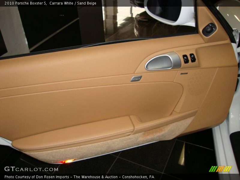 Carrara White / Sand Beige 2010 Porsche Boxster S