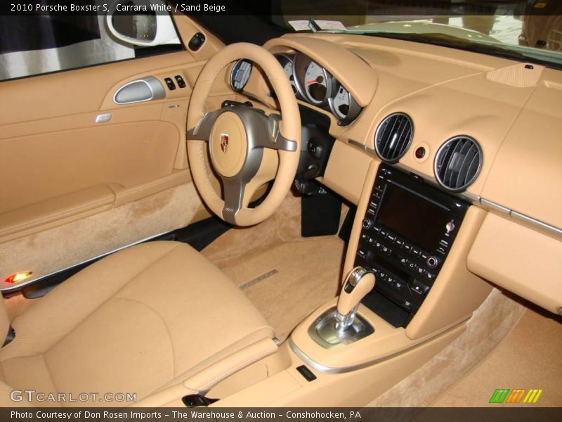 Carrara White / Sand Beige 2010 Porsche Boxster S