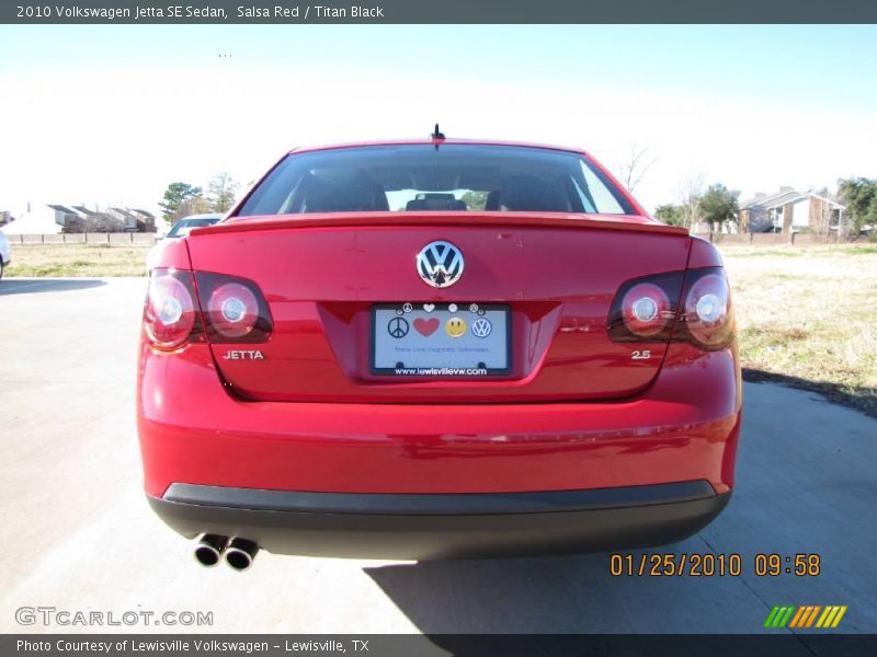Salsa Red / Titan Black 2010 Volkswagen Jetta SE Sedan