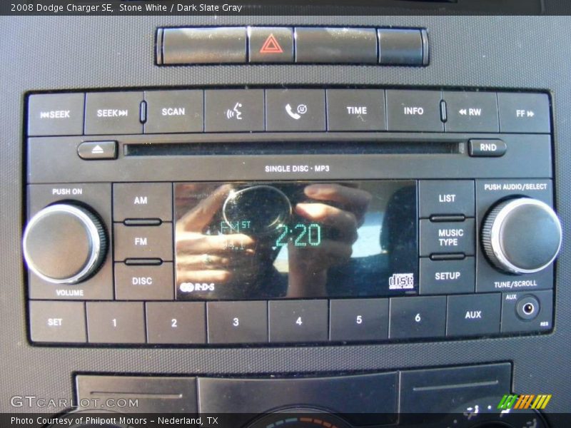 Stone White / Dark Slate Gray 2008 Dodge Charger SE