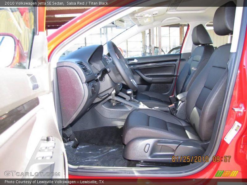 Salsa Red / Titan Black 2010 Volkswagen Jetta SE Sedan
