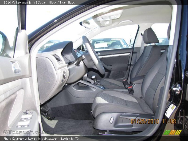 Black / Titan Black 2010 Volkswagen Jetta S Sedan