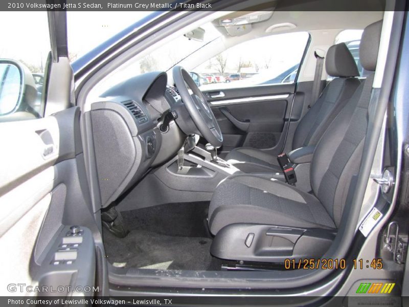 Platinum Grey Metallic / Titan Black 2010 Volkswagen Jetta S Sedan