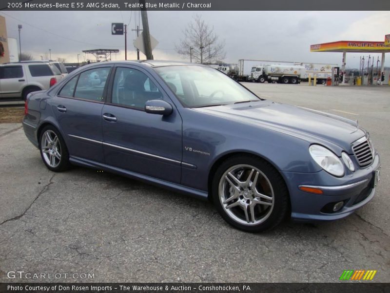 Tealite Blue Metallic / Charcoal 2005 Mercedes-Benz E 55 AMG Sedan