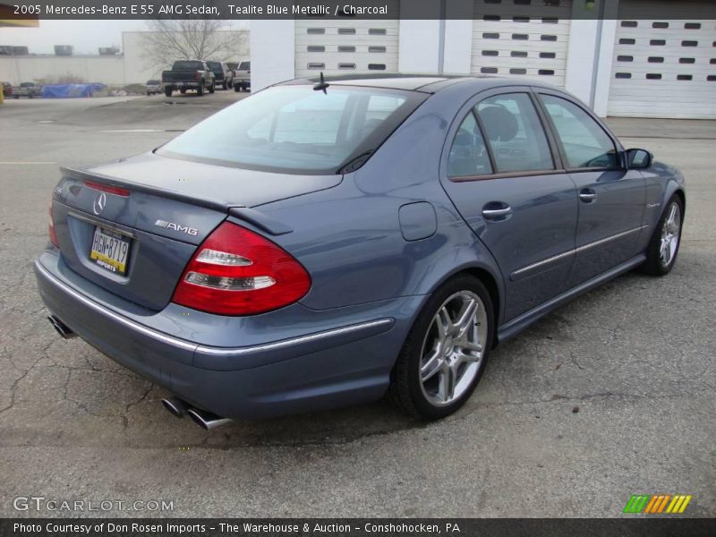 Tealite Blue Metallic / Charcoal 2005 Mercedes-Benz E 55 AMG Sedan