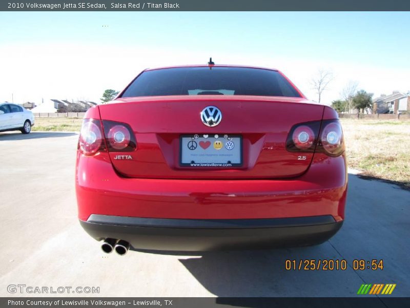 Salsa Red / Titan Black 2010 Volkswagen Jetta SE Sedan