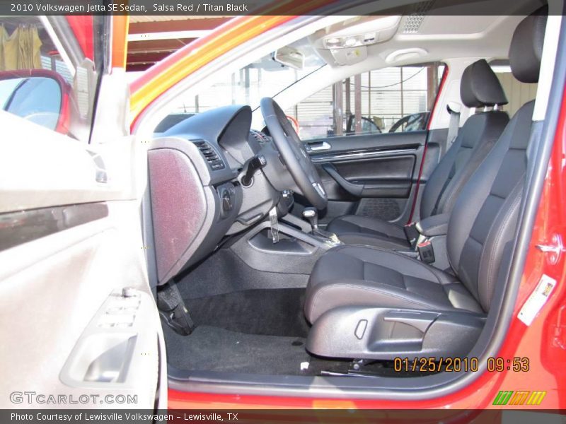 Salsa Red / Titan Black 2010 Volkswagen Jetta SE Sedan