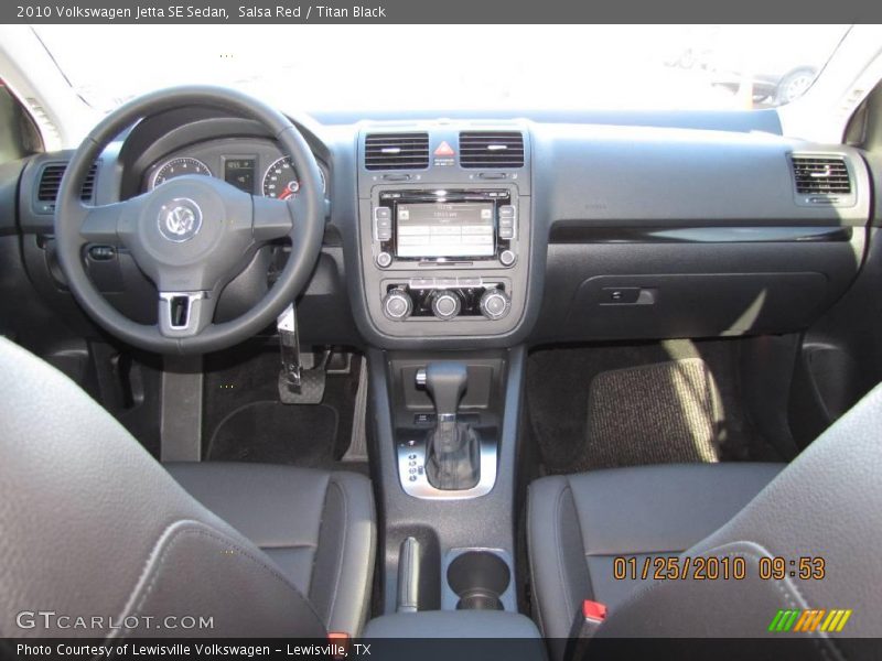 Salsa Red / Titan Black 2010 Volkswagen Jetta SE Sedan