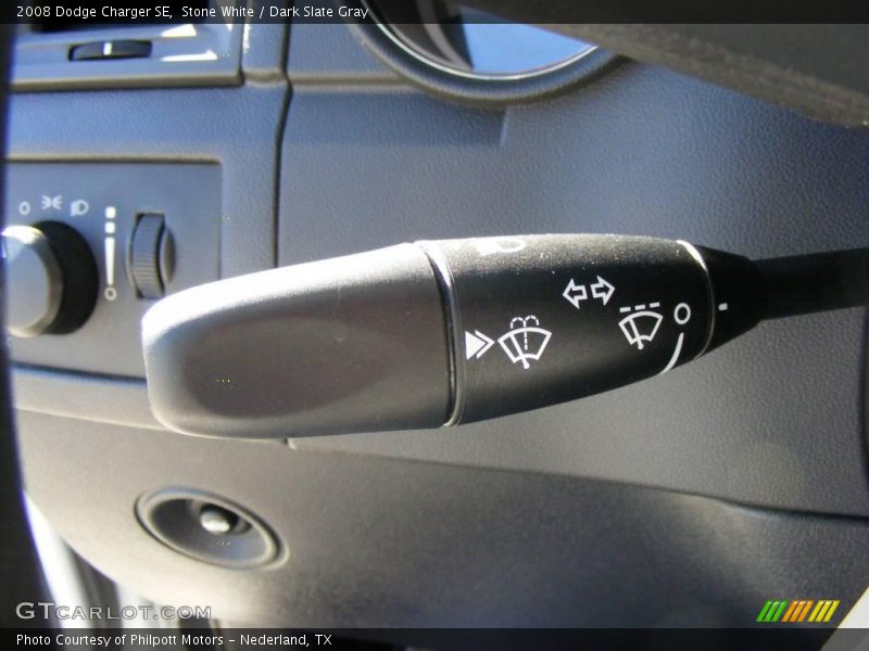 Stone White / Dark Slate Gray 2008 Dodge Charger SE