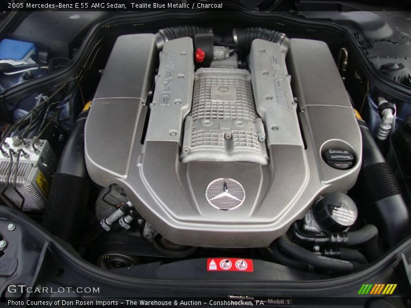 Tealite Blue Metallic / Charcoal 2005 Mercedes-Benz E 55 AMG Sedan