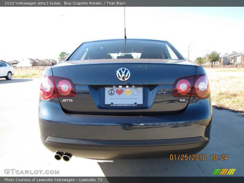 Blue Graphite Metallic / Titan Black 2010 Volkswagen Jetta S Sedan