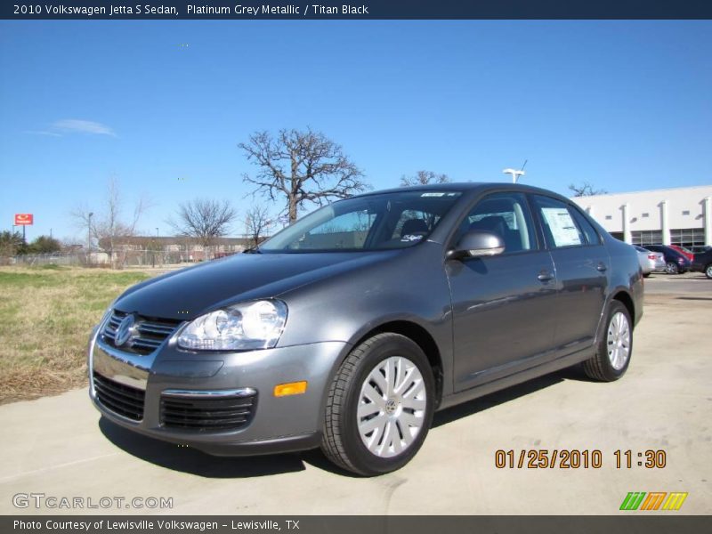 Platinum Grey Metallic / Titan Black 2010 Volkswagen Jetta S Sedan