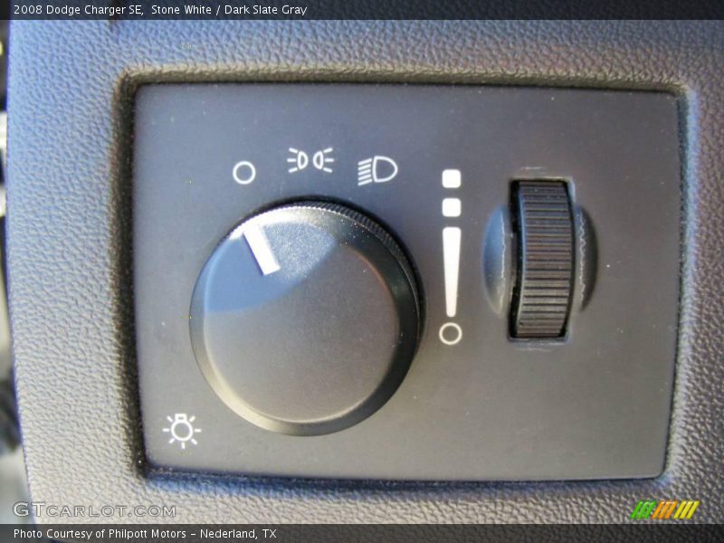 Stone White / Dark Slate Gray 2008 Dodge Charger SE