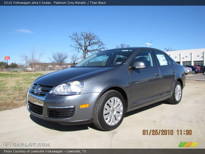 Platinum Grey Metallic / Titan Black 2010 Volkswagen Jetta S Sedan