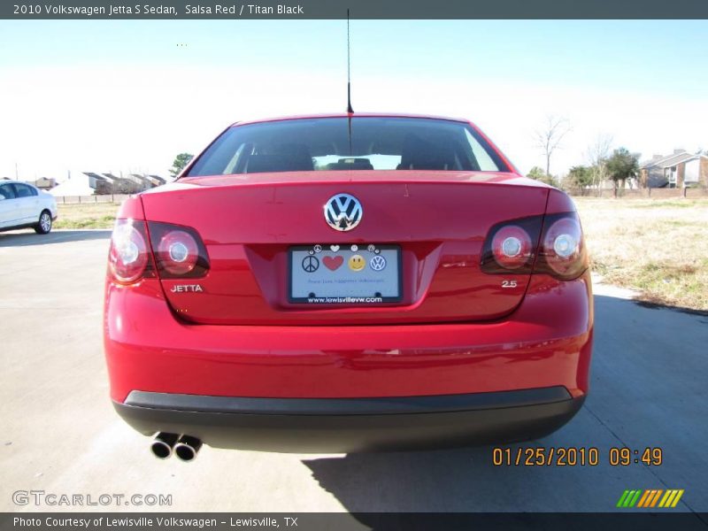 Salsa Red / Titan Black 2010 Volkswagen Jetta S Sedan