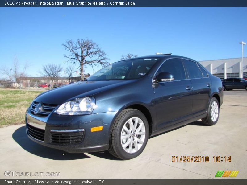 Blue Graphite Metallic / Cornsilk Beige 2010 Volkswagen Jetta SE Sedan