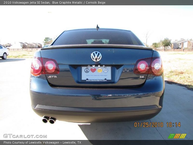 Blue Graphite Metallic / Cornsilk Beige 2010 Volkswagen Jetta SE Sedan