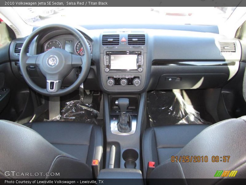 Salsa Red / Titan Black 2010 Volkswagen Jetta SE Sedan