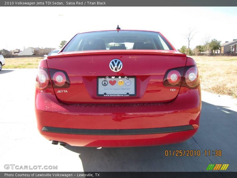 Salsa Red / Titan Black 2010 Volkswagen Jetta TDI Sedan