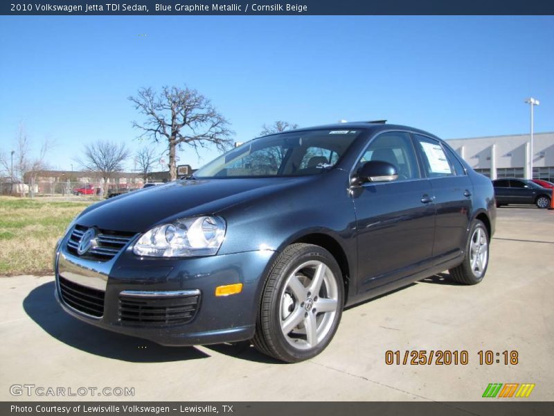 Blue Graphite Metallic / Cornsilk Beige 2010 Volkswagen Jetta TDI Sedan