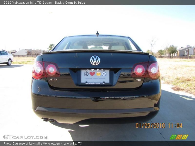 Black / Cornsilk Beige 2010 Volkswagen Jetta TDI Sedan