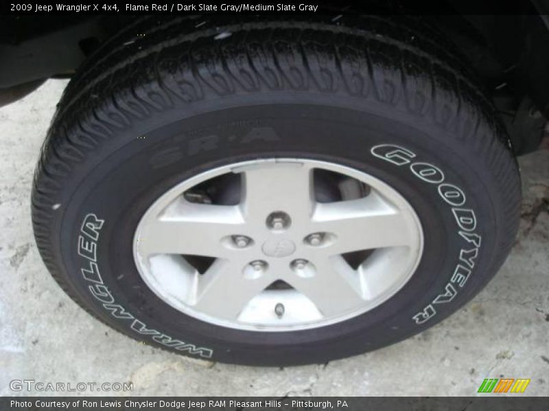 Flame Red / Dark Slate Gray/Medium Slate Gray 2009 Jeep Wrangler X 4x4