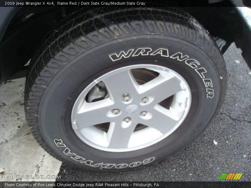 Flame Red / Dark Slate Gray/Medium Slate Gray 2009 Jeep Wrangler X 4x4