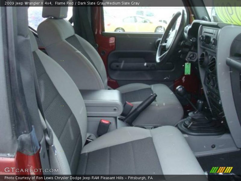 Flame Red / Dark Slate Gray/Medium Slate Gray 2009 Jeep Wrangler X 4x4