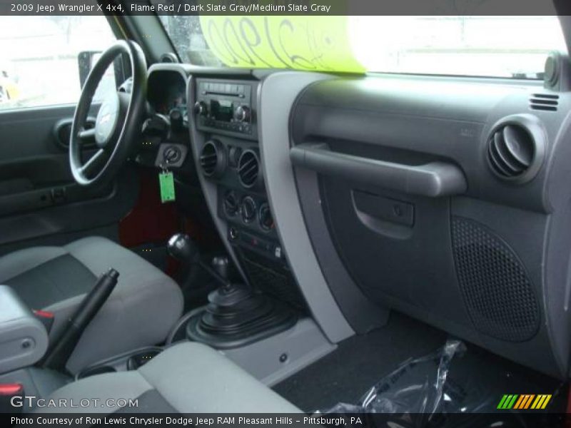 Flame Red / Dark Slate Gray/Medium Slate Gray 2009 Jeep Wrangler X 4x4