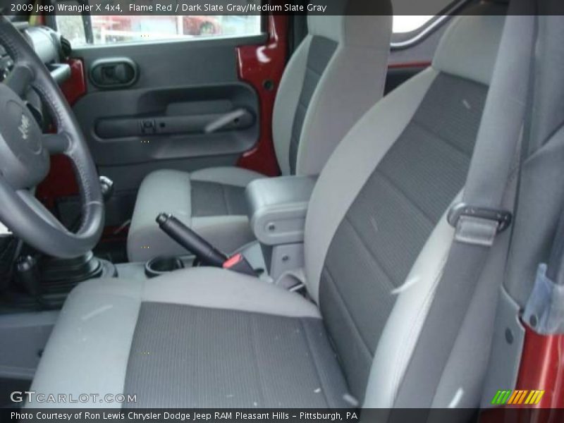 Flame Red / Dark Slate Gray/Medium Slate Gray 2009 Jeep Wrangler X 4x4