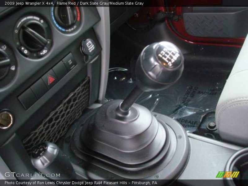 Flame Red / Dark Slate Gray/Medium Slate Gray 2009 Jeep Wrangler X 4x4