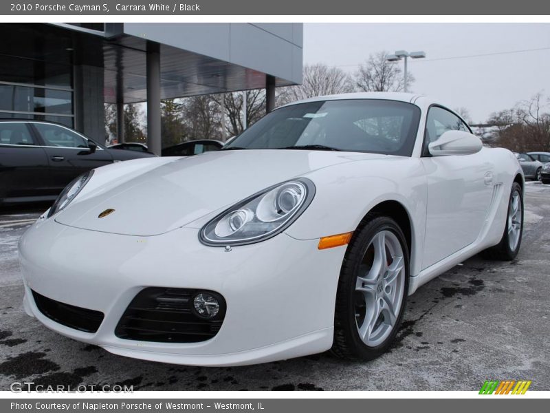 Carrara White / Black 2010 Porsche Cayman S