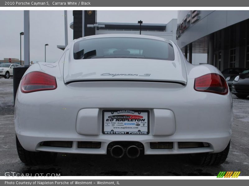 Carrara White / Black 2010 Porsche Cayman S