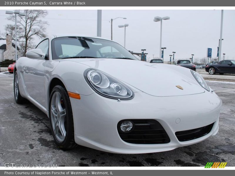 Carrara White / Black 2010 Porsche Cayman S