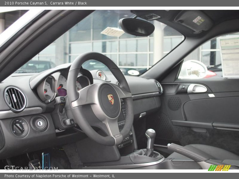 Carrara White / Black 2010 Porsche Cayman S