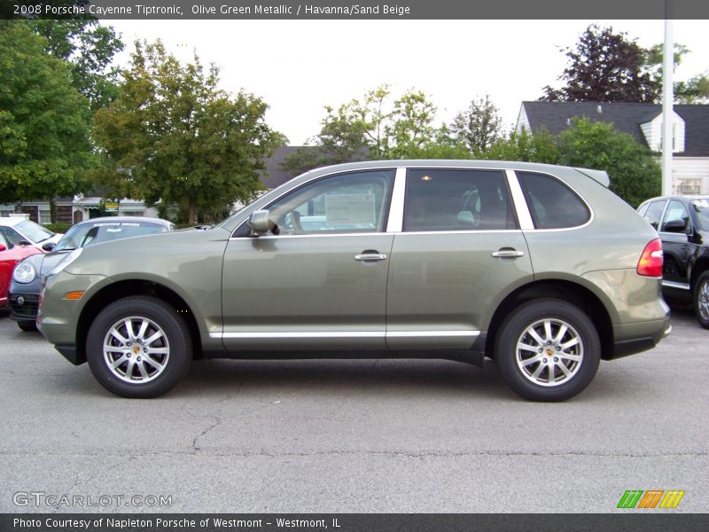 Olive Green Metallic / Havanna/Sand Beige 2008 Porsche Cayenne Tiptronic
