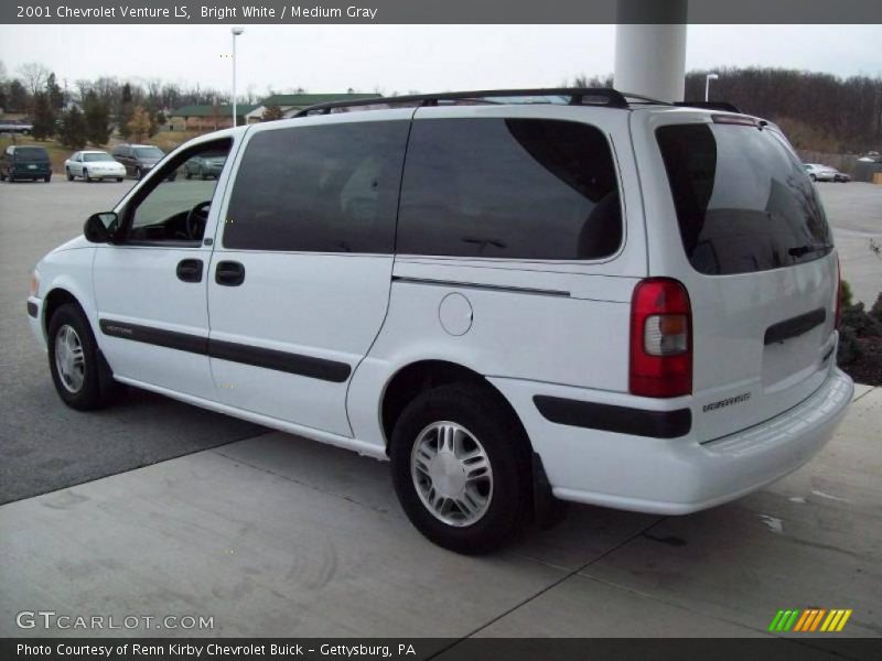 Bright White / Medium Gray 2001 Chevrolet Venture LS