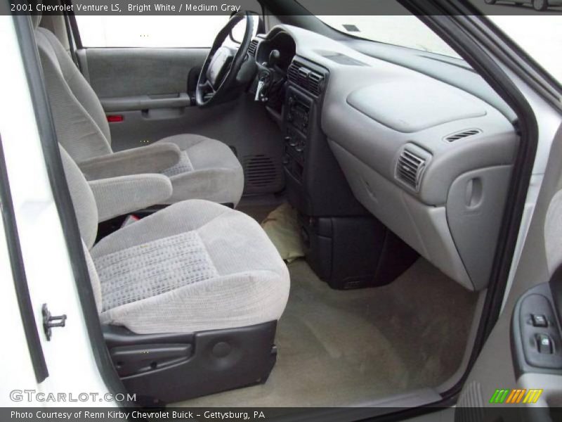 Bright White / Medium Gray 2001 Chevrolet Venture LS
