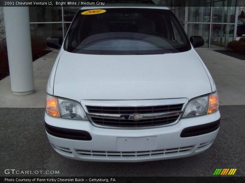 Bright White / Medium Gray 2001 Chevrolet Venture LS