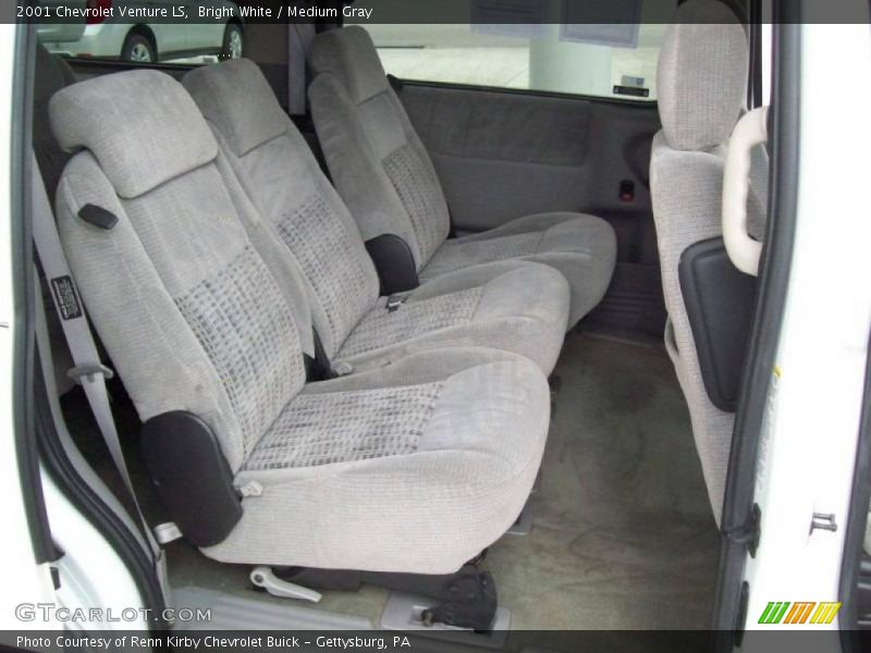 Bright White / Medium Gray 2001 Chevrolet Venture LS
