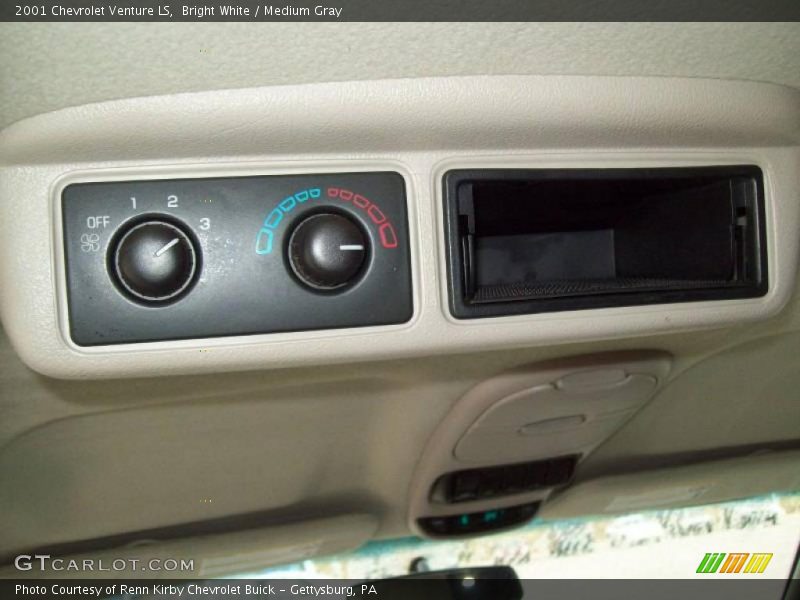 Bright White / Medium Gray 2001 Chevrolet Venture LS