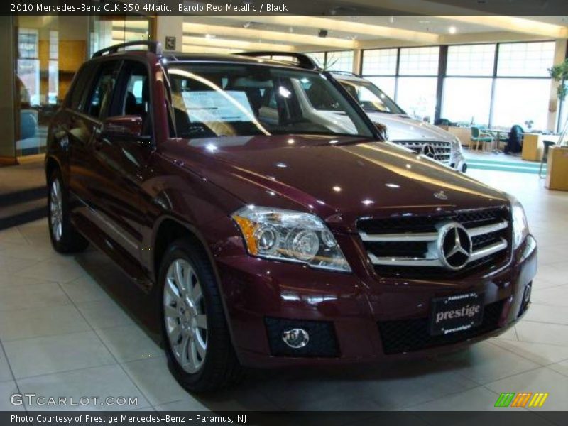 Barolo Red Metallic / Black 2010 Mercedes-Benz GLK 350 4Matic
