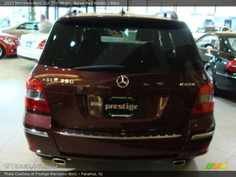 Barolo Red Metallic / Black 2010 Mercedes-Benz GLK 350 4Matic