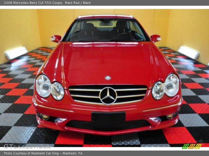 Mars Red / Black 2008 Mercedes-Benz CLK 550 Coupe