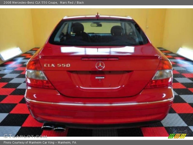Mars Red / Black 2008 Mercedes-Benz CLK 550 Coupe